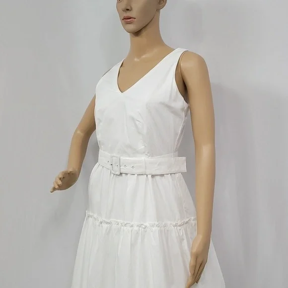 Ann Taylor White Belted Flare Dress - threedaughtersproperties.com Ann Taylor White Belted Flare Dress - threedaughtersproperties.com